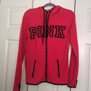 PINK Zip Up With Hood